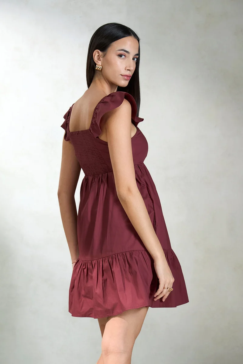 Virgio Ruffled Mini Dress