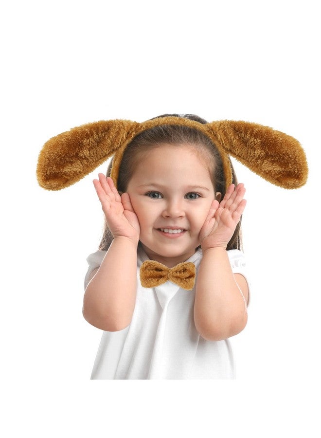 إيفر ماركت طقم أزياء الكلاب من إيفر ماركت، مكون من 3 قطع - آذان، ذيل، ربطة عنق - طقم أزياء تنكرية للحيوانات للهالوين، أعياد الميلاد، الكريسماس، حفلات التنكر - Image 4