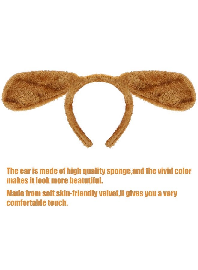 إيفر ماركت طقم أزياء الكلاب من إيفر ماركت، مكون من 3 قطع - آذان، ذيل، ربطة عنق - طقم أزياء تنكرية للحيوانات للهالوين، أعياد الميلاد، الكريسماس، حفلات التنكر - Image 3