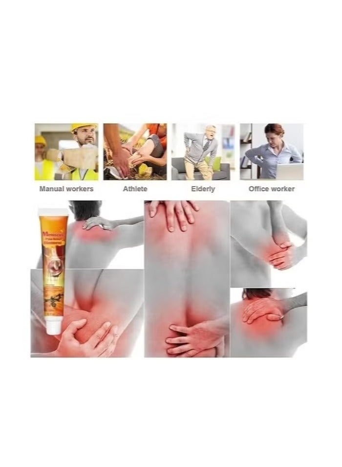 Sumifun 6 Pcs Combo Meniscus Pain Relief Ointment Cream Joint Arthritis Pain Relief Cream Knee Care Bee Venom Cream for Joint Care Treatment Gel Cream Bee Venom Joint Muscle Pain Relief Cream 6x20g - Image 2