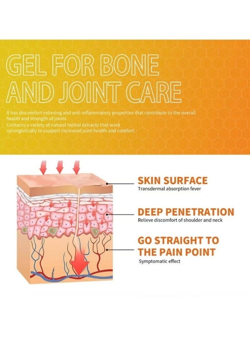 Sumifun 6 Pcs Combo Meniscus Pain Relief Ointment Cream Joint Arthritis Pain Relief Cream Knee Care Bee Venom Cream for Joint Care Treatment Gel Cream Bee Venom Joint Muscle Pain Relief Cream 6x20g - Image 5