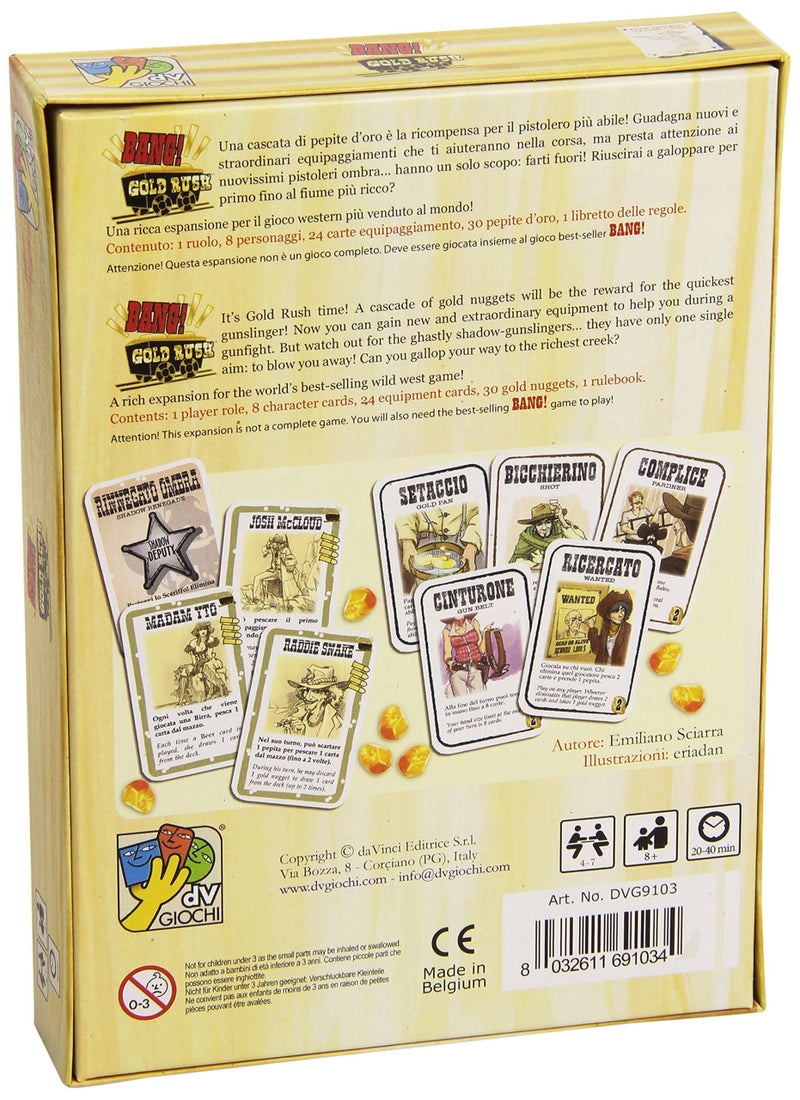 dV Giochi Bang! The Gold Rush | Card Game (9103DVG) - Image 2