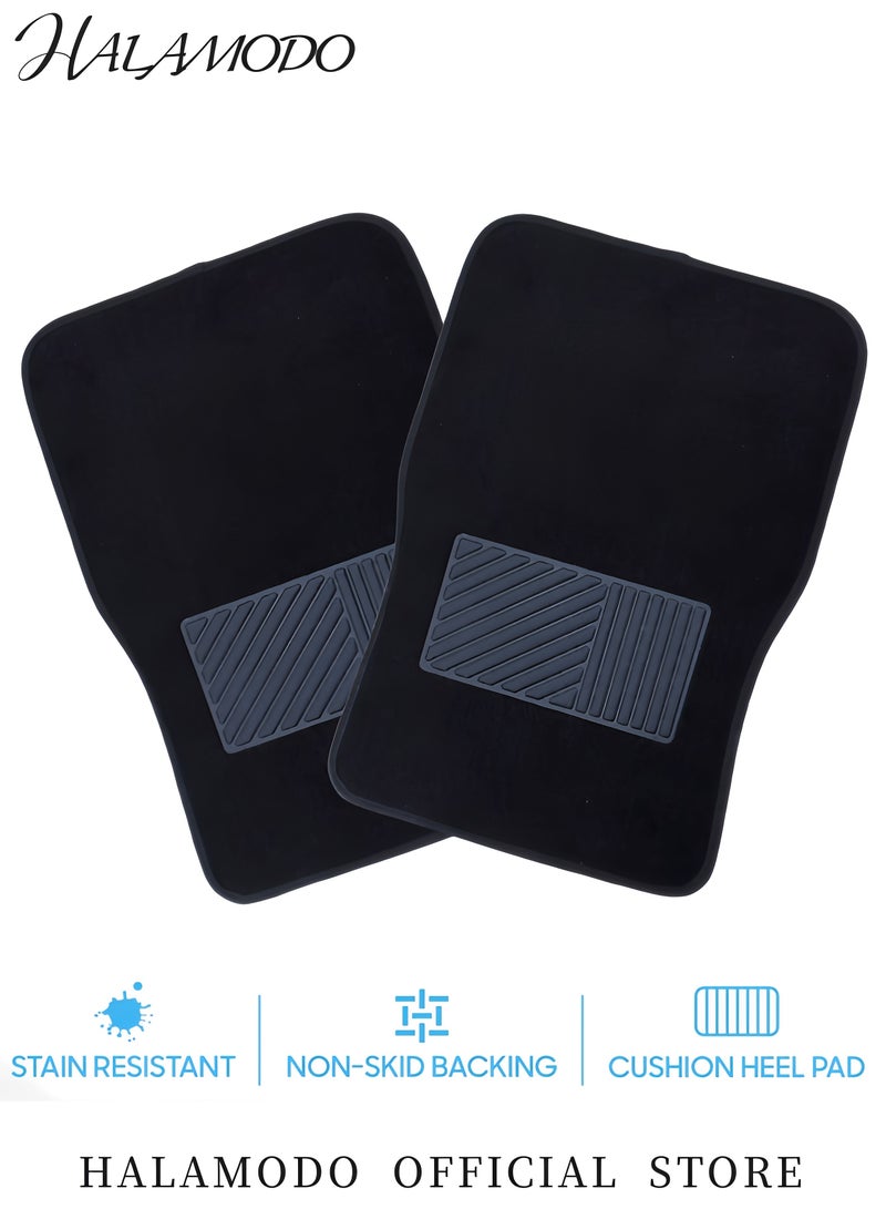 Generic 4PCS Universal Car Floor Mats Set Basic Car Carpet Car Floor Mats Premium Anti Slip PVC Automobile Pad Wear-resistant Mats Fit for Cars & Trucks & SUV  - Image 4