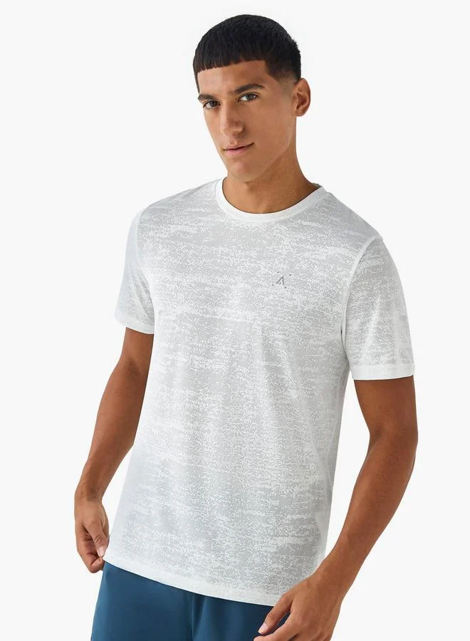 Splash Active Men Textured Performance T shirt