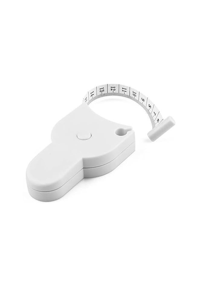 Generic Body Measuring Tape Retractable Dual Sided Accurate Measure with Lock Pin and Push Button for Fitness Weight Loss Sewing Tailoring (152cm/60inches)  - Image 1