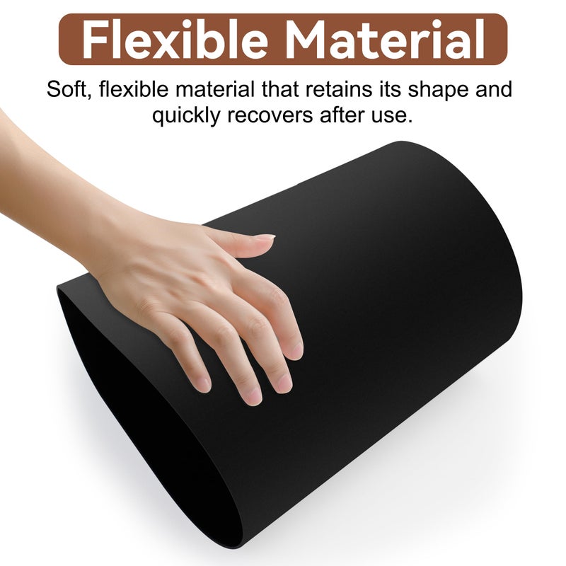 Soddeph 2.5 Gallon Trash Can,Plastic Garbage Recycling Bin,Waste Trash Bin,Round Container Bin Wastebasket forOffice,Home,Bathroom,Kitchen (Black, 1 Pack) - Image 5