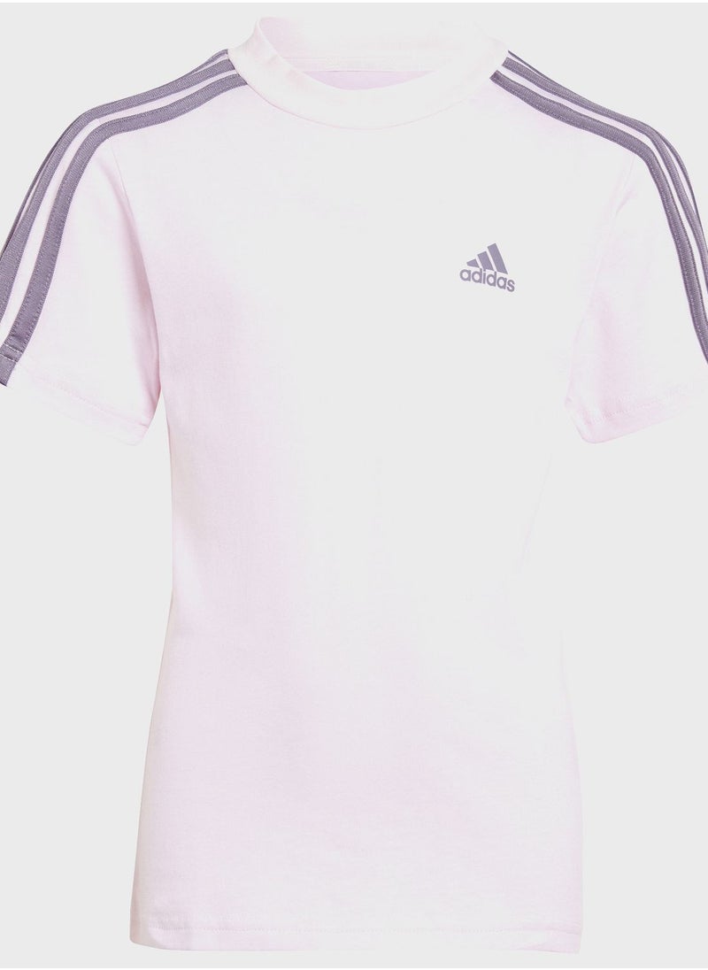 Adidas - Essentials 3-Stripes Tee And Shorts Set - Image 1