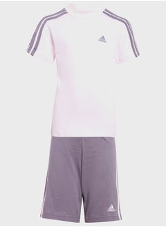 Essentials 3-Stripes Tee And Shorts Set