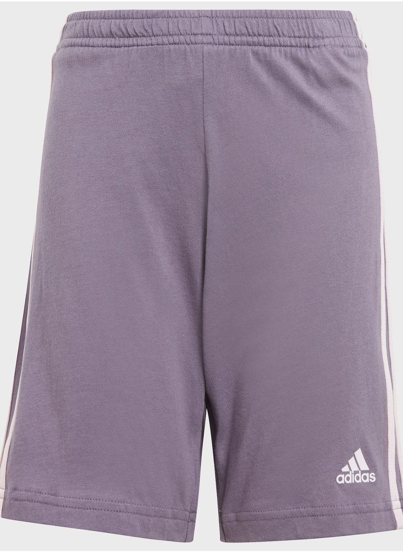 Adidas - Essentials 3-Stripes Tee And Shorts Set - Image 1