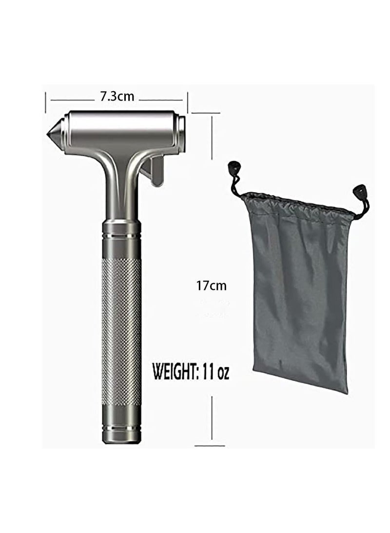Metal Car Glass Breaker with Seat Belt Cutter, Automotive Safety Hammer, Emergecy Escape Tool, Portable Small Car Window Hammer, Hard Aluminium Alloy Head  - Image 2