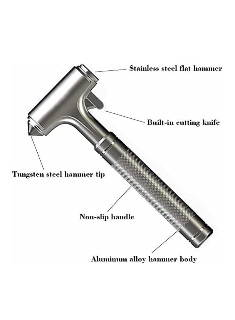 Metal Car Glass Breaker with Seat Belt Cutter, Automotive Safety Hammer, Emergecy Escape Tool, Portable Small Car Window Hammer, Hard Aluminium Alloy Head  - Image 3
