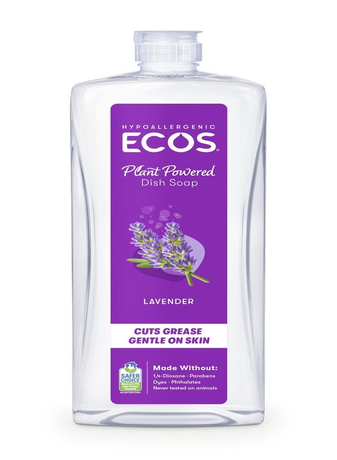 ECOS Earth Friendly Products ECOS Dishmate, Dishwashing Liquid, Natural Lavender, 25 oz - Image 1