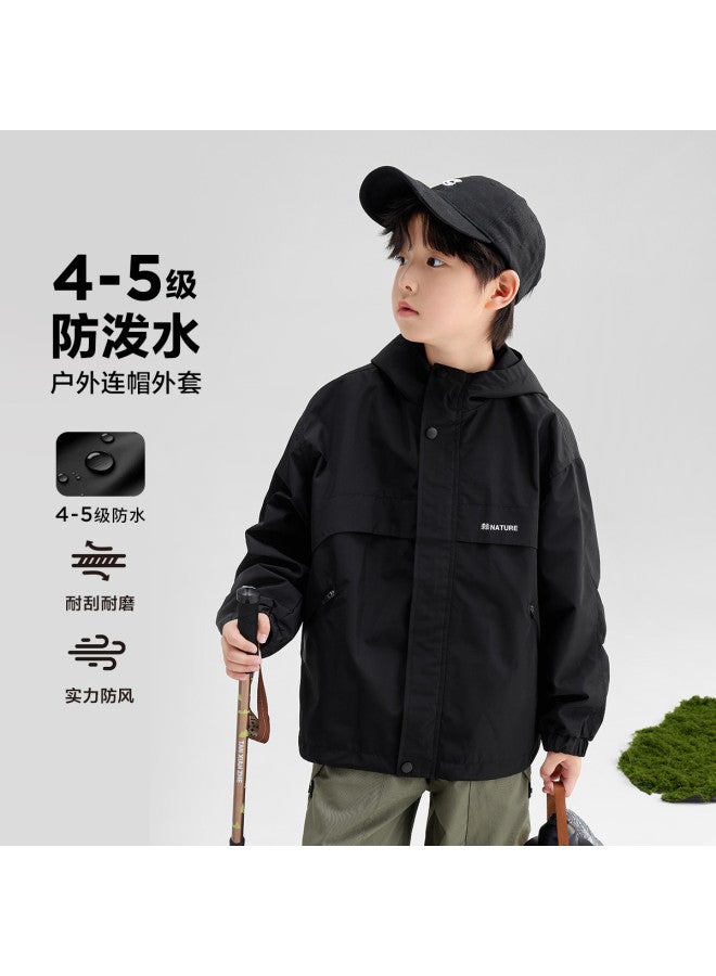 Zuoxi Boys' Waterproof Jacket Kids' Outdoor Softshell Mountaineering Coat 2025 New Spring/autumn Collection For Big Kids - Image 2
