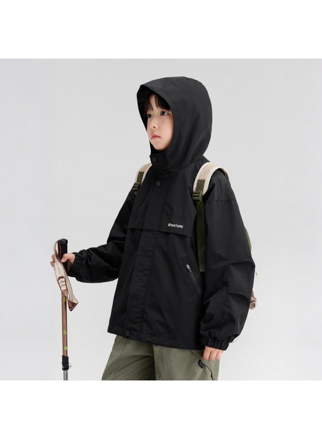 Zuoxi Boys' Waterproof Jacket Kids' Outdoor Softshell Mountaineering Coat 2025 New Spring/autumn Collection For Big Kids - Image 5
