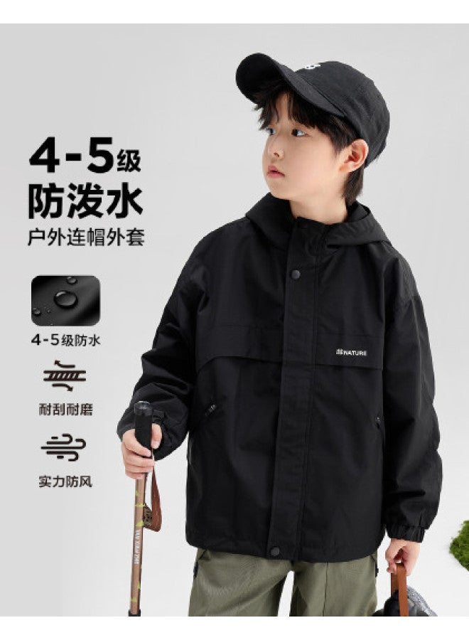 Zuoxi Boys' Waterproof Jacket Kids' Outdoor Softshell Mountaineering Coat 2025 New Spring/autumn Collection For Big Kids - Image 1