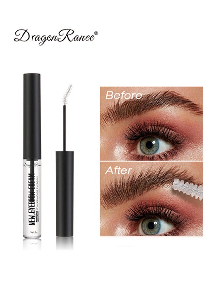 Dragon Ranee Eyebrow Cream-12H Waterproof & Long Lasting Eyebrow Gel with Brush, 3D Clear Brow Fix Gel,Eyebrow Repair Liquid Brows Styling（#01) - Image 1