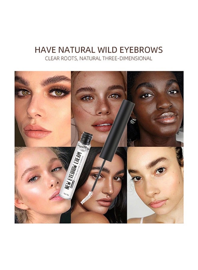 Dragon Ranee Eyebrow Cream-12H Waterproof & Long Lasting Eyebrow Gel with Brush, 3D Clear Brow Fix Gel,Eyebrow Repair Liquid Brows Styling（#01) - Image 3