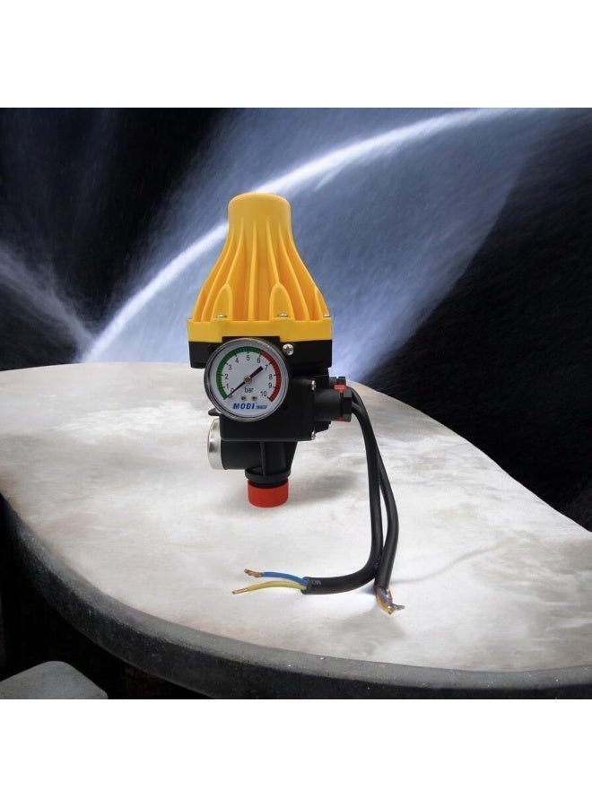 مودي وحدة تحكم ضغط مضخة المياه الأوتوماتيكية العمودية 220-240 فولت، مفتاح تحكم ذكي للمضخة مع حماية من التشغيل الجاف، وصلة 1 بوصة لنظام المياه المنزلي - Image 1