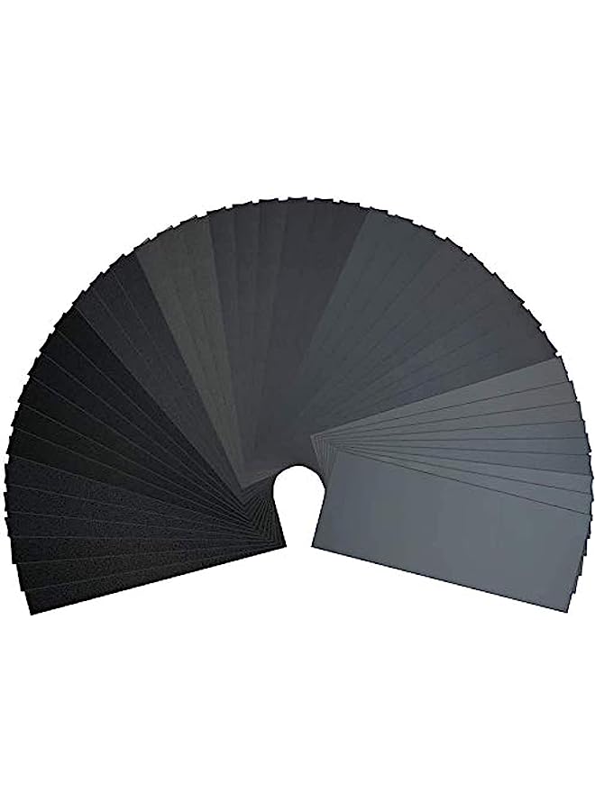 erorex Sheets Sandpaper, Premium Wet Dry Waterproof Sand Paper, 400 to 3000 Assorted Grit Sanding Paper for Wood Furniture Finishing, Metal Sanding and Automotive Polishing (9 x 3.6 Inches) - Image 1