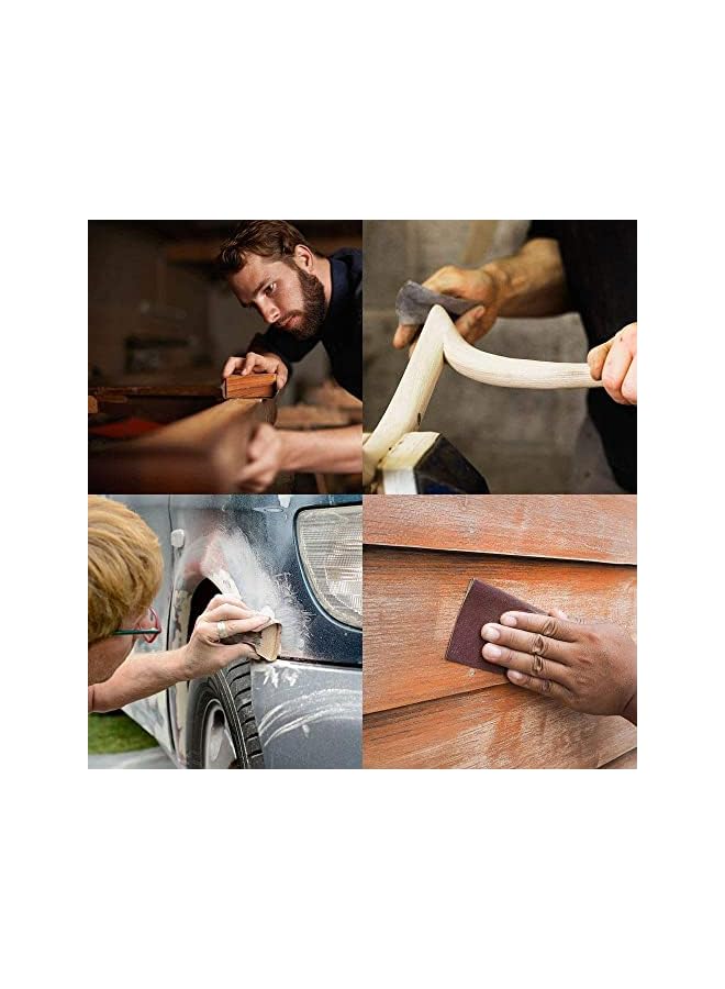 erorex Sheets Sandpaper, Premium Wet Dry Waterproof Sand Paper, 400 to 3000 Assorted Grit Sanding Paper for Wood Furniture Finishing, Metal Sanding and Automotive Polishing (9 x 3.6 Inches) - Image 5