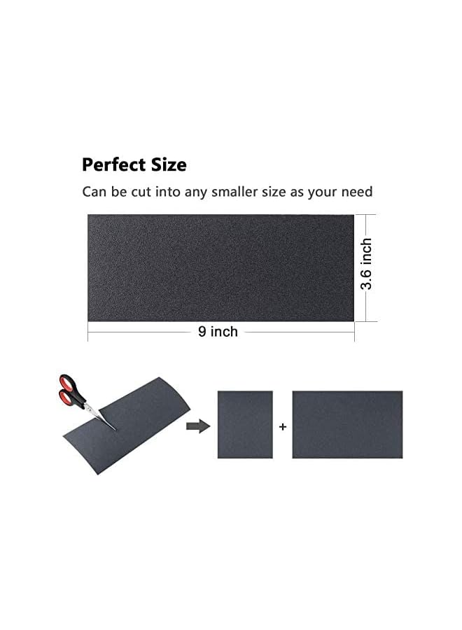 erorex Sheets Sandpaper, Premium Wet Dry Waterproof Sand Paper, 400 to 3000 Assorted Grit Sanding Paper for Wood Furniture Finishing, Metal Sanding and Automotive Polishing (9 x 3.6 Inches) - Image 4