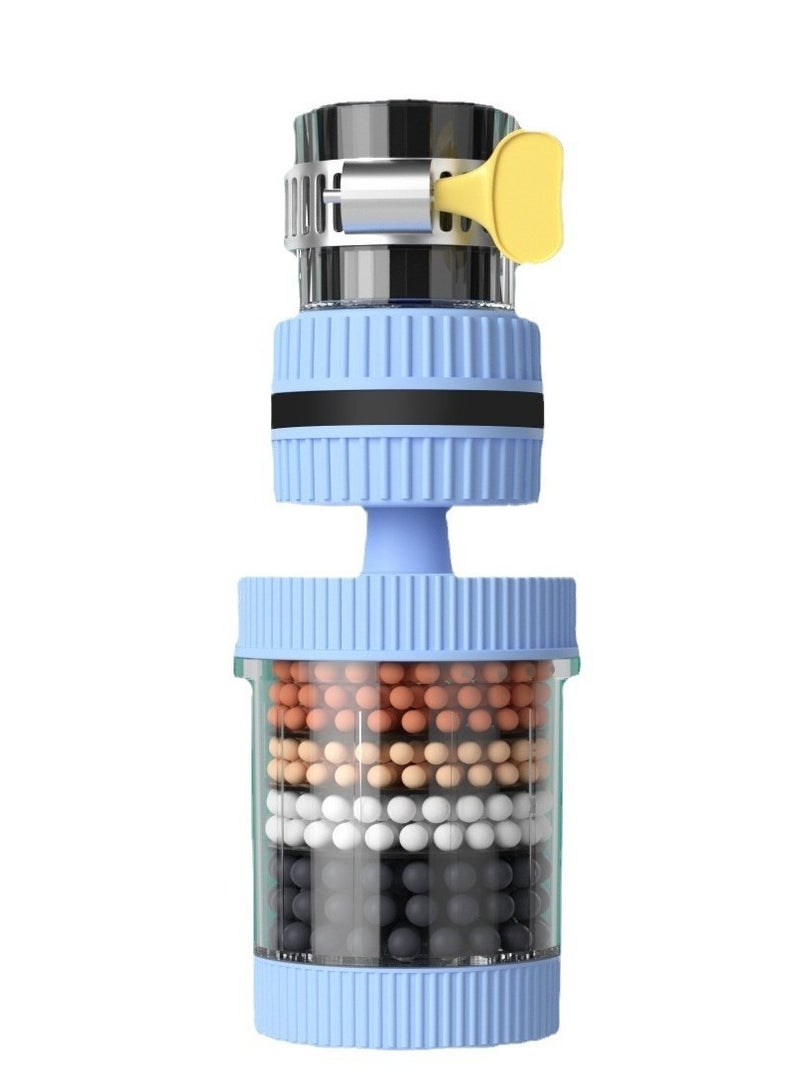 2PCS Sink Filter Water Faucet, Universal 360 Degree Rotating Sink Filter , 6 Layer Cartridge Activated Carbon Filters,Kitchen Faucet Water Filter for Home Kitchen Bathroom - Image 3