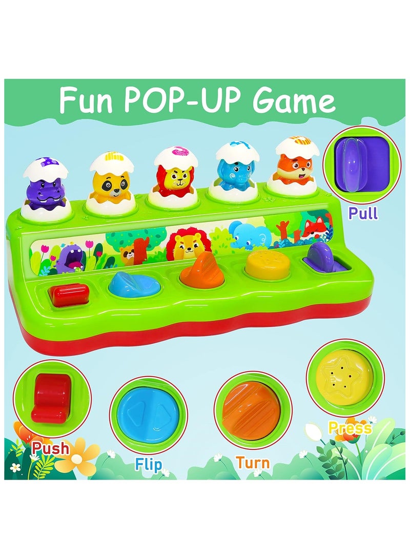 general Interactive Pop Up Animals Toy with Music  Light, Animal Sound, Hammer, Baby Toys 12-18 Months 9+ Months, Cause and Effect Toys for 1 Year Old Boy Girl Toddler Toys Age 1-2 Baby Musical Toys - Image 2