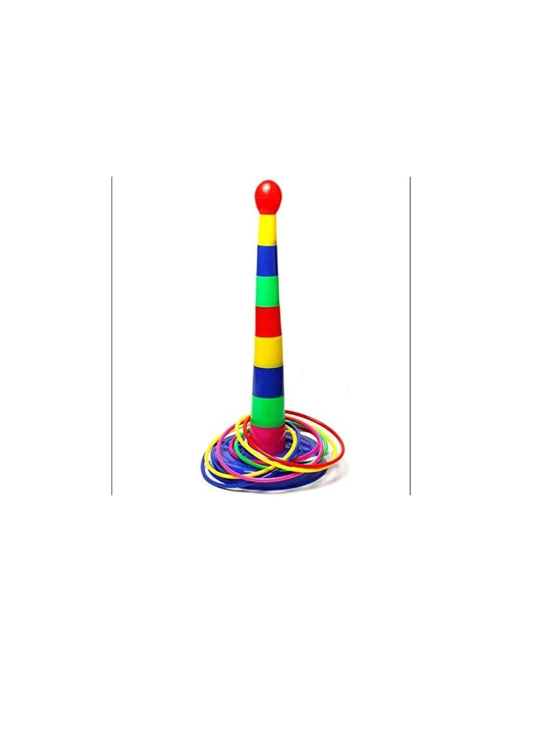 Generic - Children's circle game Colorful Ring Toss Quoits Target Game - Image 1