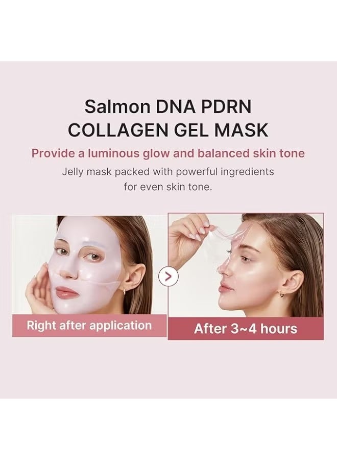 Medicube Face Mask Gel Jelly Collagen Pink Salmon DNA PDRN Overnight Mask for a supple, hydrated, and deeply moisturizing glass-like appearance - Image 2