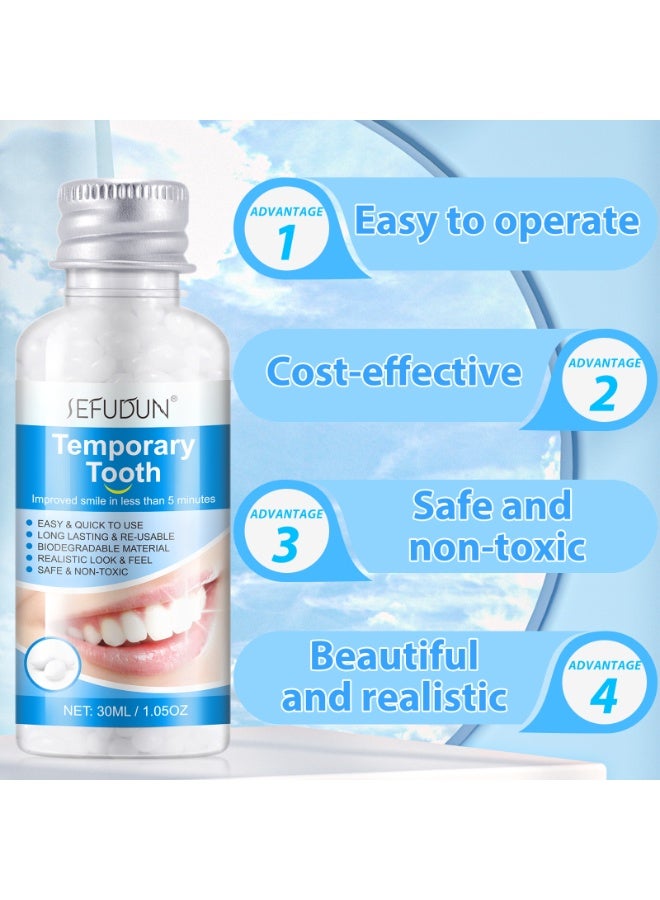 Sefudun Thermal Forming False Teeth –Tooth Repair Kit, Moldable Tooth Filling Repair Kit, Dental Care Kit Fixing The Missing and Broken Replacements, DIY Natural Filling Fake Teeth,Smile Confidently Again - Image 4