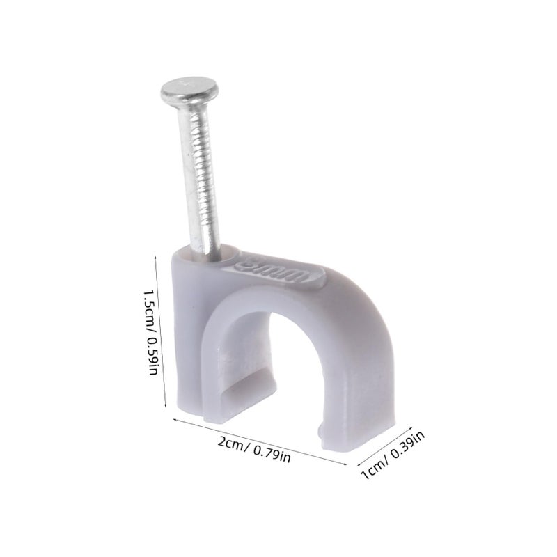 Steel Cable Clips 100Pcs Quick Release Wire Fasteners For TV Coax Ethernet Speaker Extension Cord - Image 3