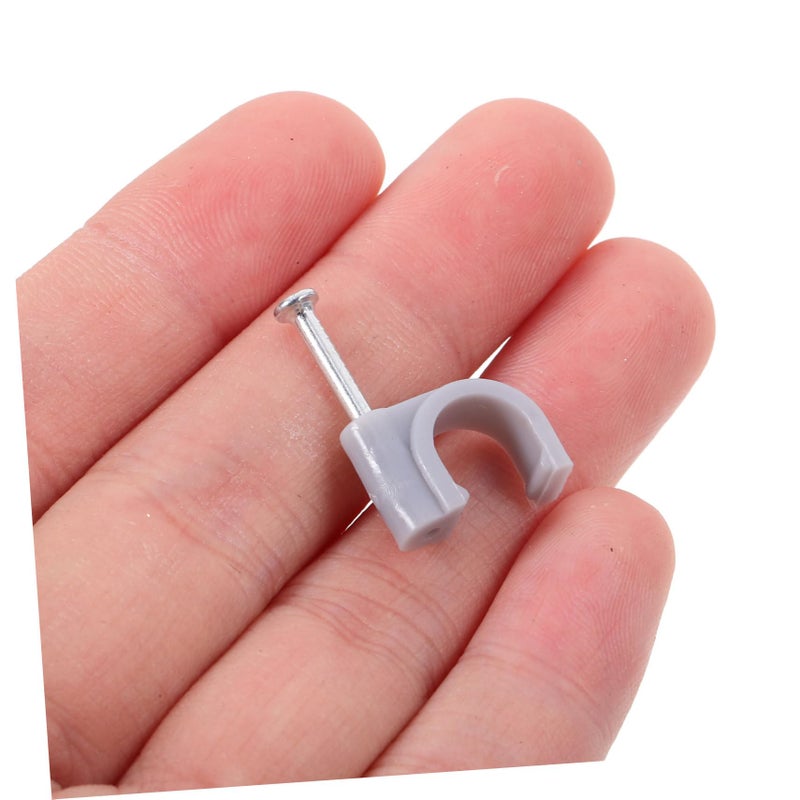 Steel Cable Clips 100Pcs Quick Release Wire Fasteners For TV Coax Ethernet Speaker Extension Cord - Image 4