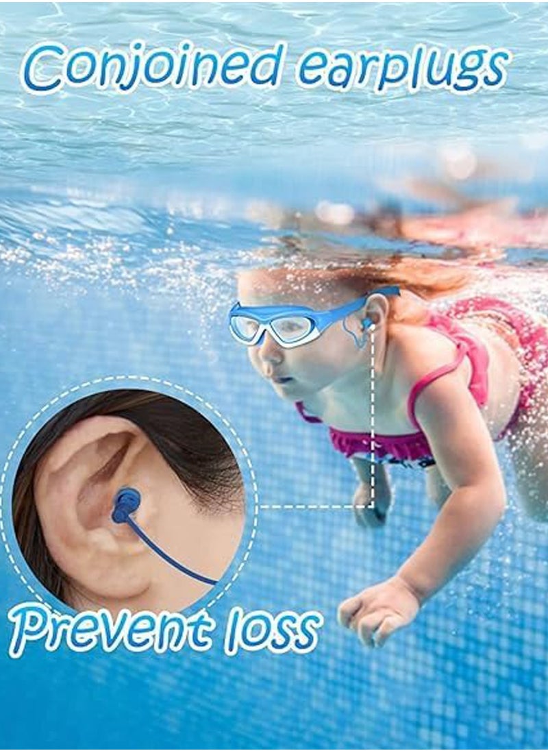 Swimming Goggles With Attached Earplugs - Ultra Wide, Clear Vision, UV Protection, and Waterproof Swimming Glasses - Anti-Fog Swimming Goggles for Kids, Youth, Easy To Carry And Store - pzsku/ZE3812637FC4D034D7856Z/45/_/1721328823/582557e2-6e2b-4a7e-8a2c-e8400b817054