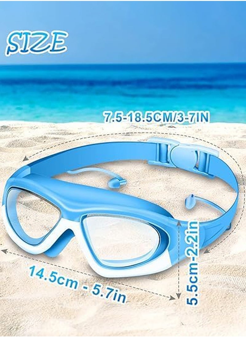 Swimming Goggles With Attached Earplugs - Ultra Wide, Clear Vision, UV Protection, and Waterproof Swimming Glasses - Anti-Fog Swimming Goggles for Kids, Youth, Easy To Carry And Store - pzsku/ZE3812637FC4D034D7856Z/45/_/1721328824/6771daf9-245a-4da0-b174-98b03dcf7ccb