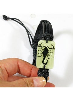 REALBUG Black Scorpion Bracelet, Glow In The Dark, Leather (Nbl212)  - Image 4