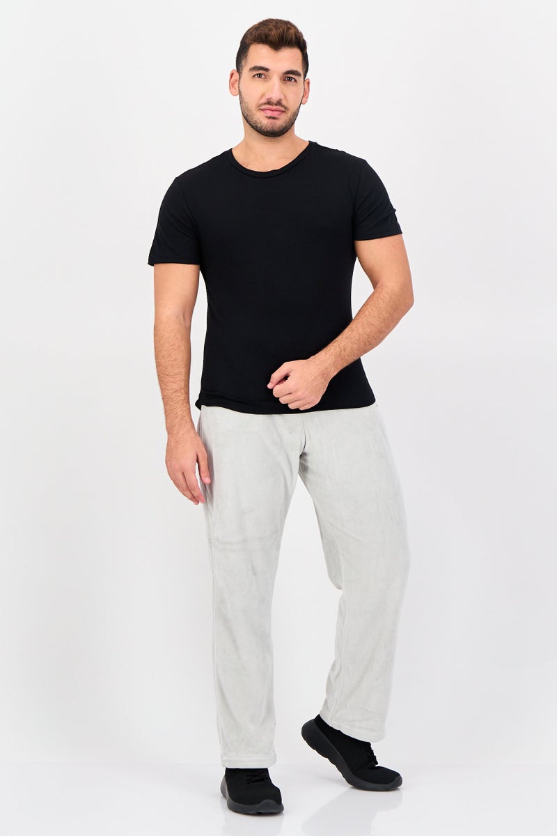 Frye Men 4 Pcs Crew Neck Short Sleeve Brand Logo T-Shirt, Black - Image 4