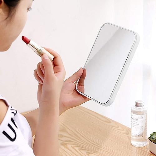 Leeonz Table Desk Vanity Makeup Mirror,8-Inch Portable Folding Mirror, Travel Make Up Mirror Hanging Bathroom For Shower Shaving (Color May Vary)(Rectangular, Tabletop Mount)Framed - Image 5