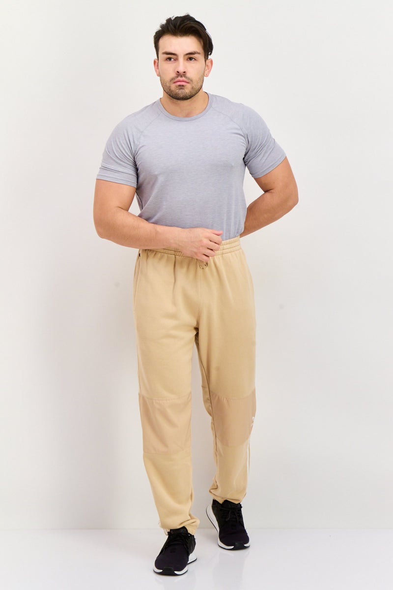 adidas Originals Men Sportswear Fit Outdoor Sweatpants, Tan  - Image 4