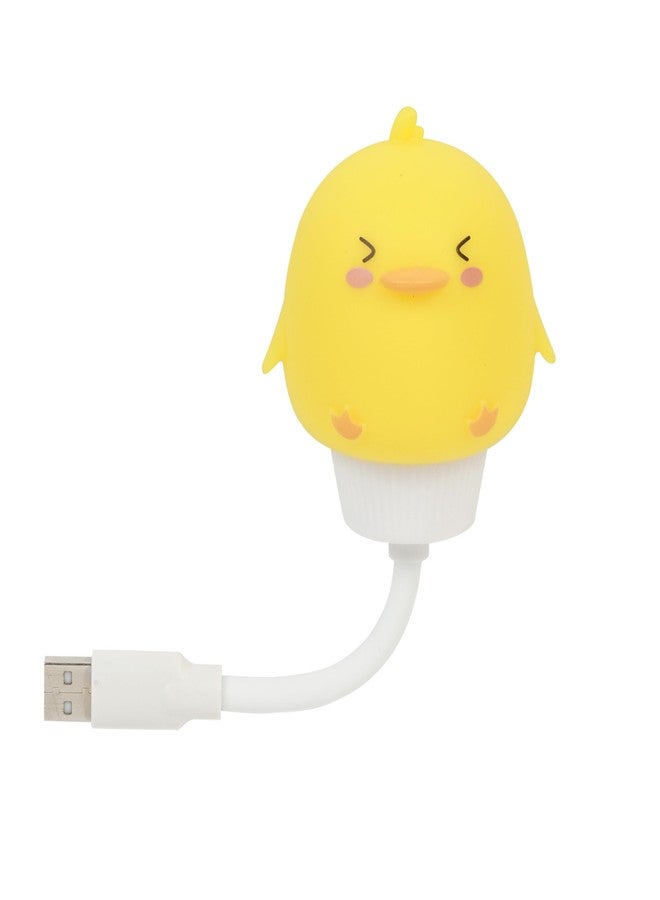 Lexton Decorative Duck Shape Cute Night LED USB Light | Eye-Care | USB Plug-in | Suitable for Children's Kids, Reading, Gift Purpose (Pack of 1, Warm White) - Image 2