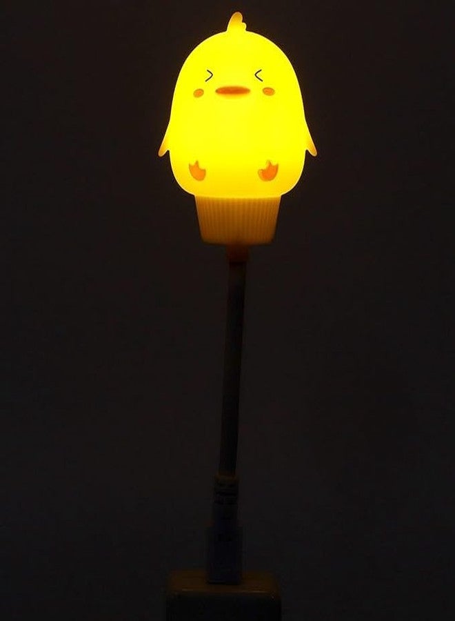 Lexton Decorative Duck Shape Cute Night LED USB Light | Eye-Care | USB Plug-in | Suitable for Children's Kids, Reading, Gift Purpose (Pack of 1, Warm White) - Image 4