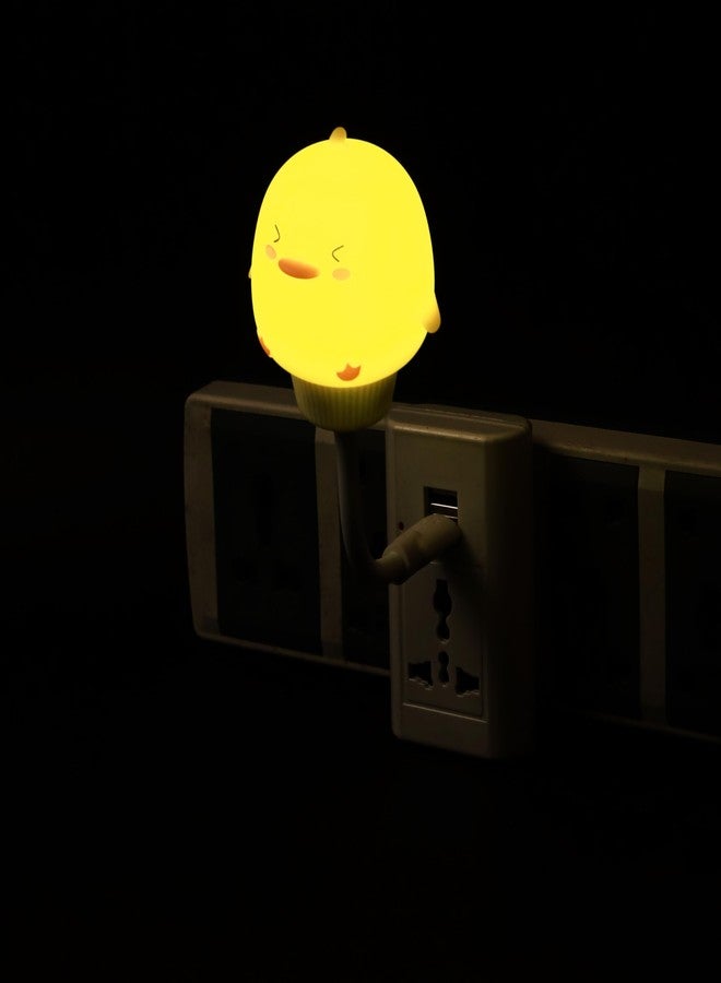 Lexton Decorative Duck Shape Cute Night LED USB Light | Eye-Care | USB Plug-in | Suitable for Children's Kids, Reading, Gift Purpose (Pack of 1, Warm White) - Image 3
