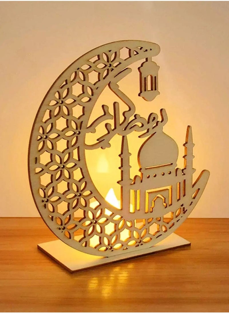 ماركة غير محددة إضاءة زخرفية على شكل قمر وقلعة  - Image 2