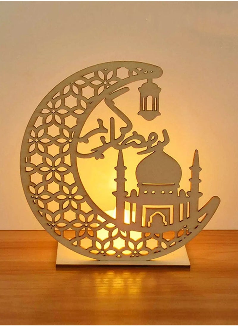 ماركة غير محددة إضاءة زخرفية على شكل قمر وقلعة  - Image 3