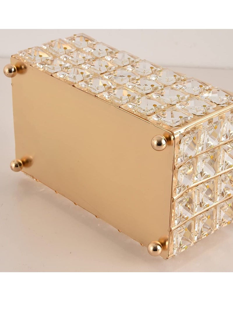 HomarKet European Style Crystal Tissue Box Cover Creative Tissue Holders Facial Tissue Dispenser for Bathroom Vanity Countertops and Bedroom - Image 5