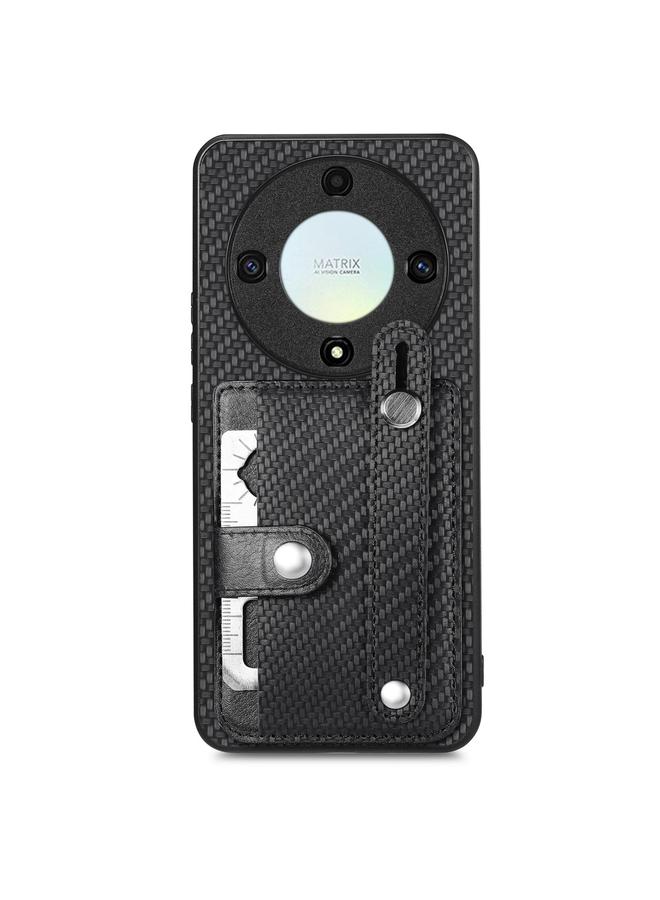 اس-توب جراب لهاتف Honor X9A مزود بمسند للمعصم ومحفظة للبطاقات وغطاء خلفي وحافظة هاتف مع سكين أداة - Image 1