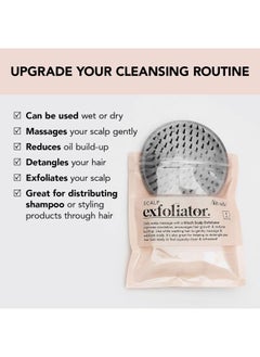 Kitsch Hair Growth Massager - Shampoo Brush & Scalp Exfoliator for Dandruff | All Hair Types (Gray)  - Image 3