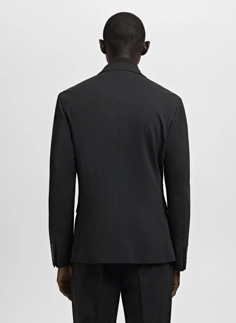 Mango Man Super slim-fit suit jacket in stretch fabric