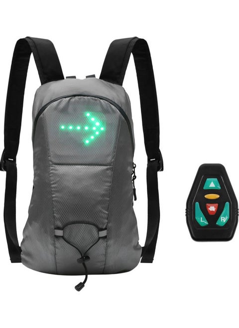 Wireless LED Direction Indicator Usb Rechargeable Led Turn Signal Backpack Attached Light 40 x 5 25cm