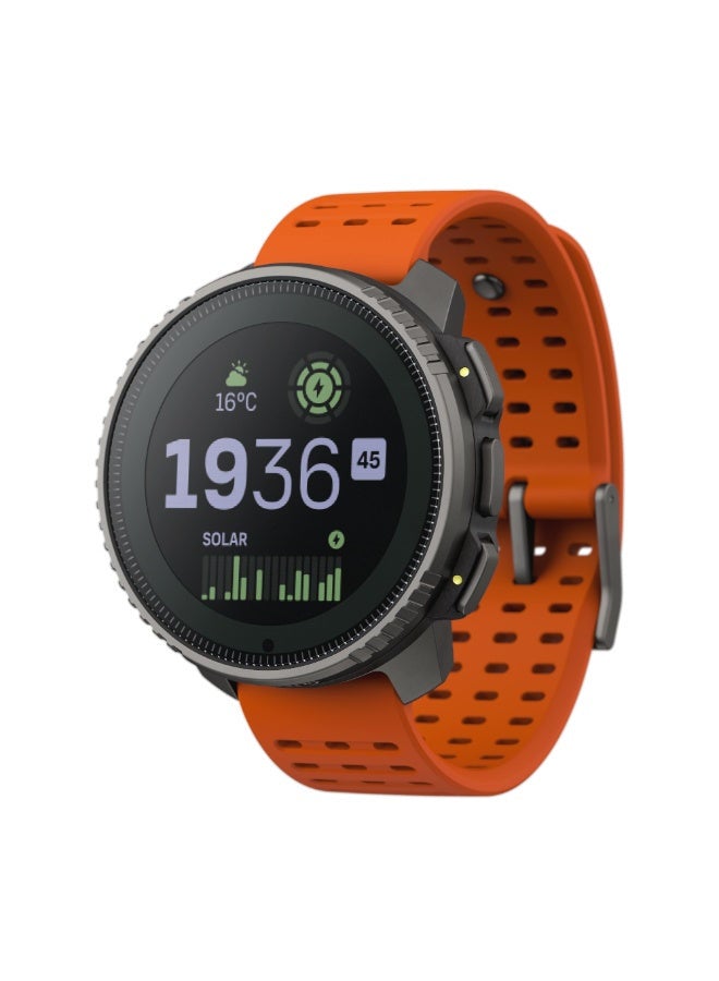 Suunto Vertical Titanium Solar Adventure Watch Solar Charging, Outdoor Offline Maps, Storm Alarm, Weather Forecast, Dual-band GPS/GNSS, Heart Rate, 95+ Sports Mode, Made In Finland Canyon - Image 1