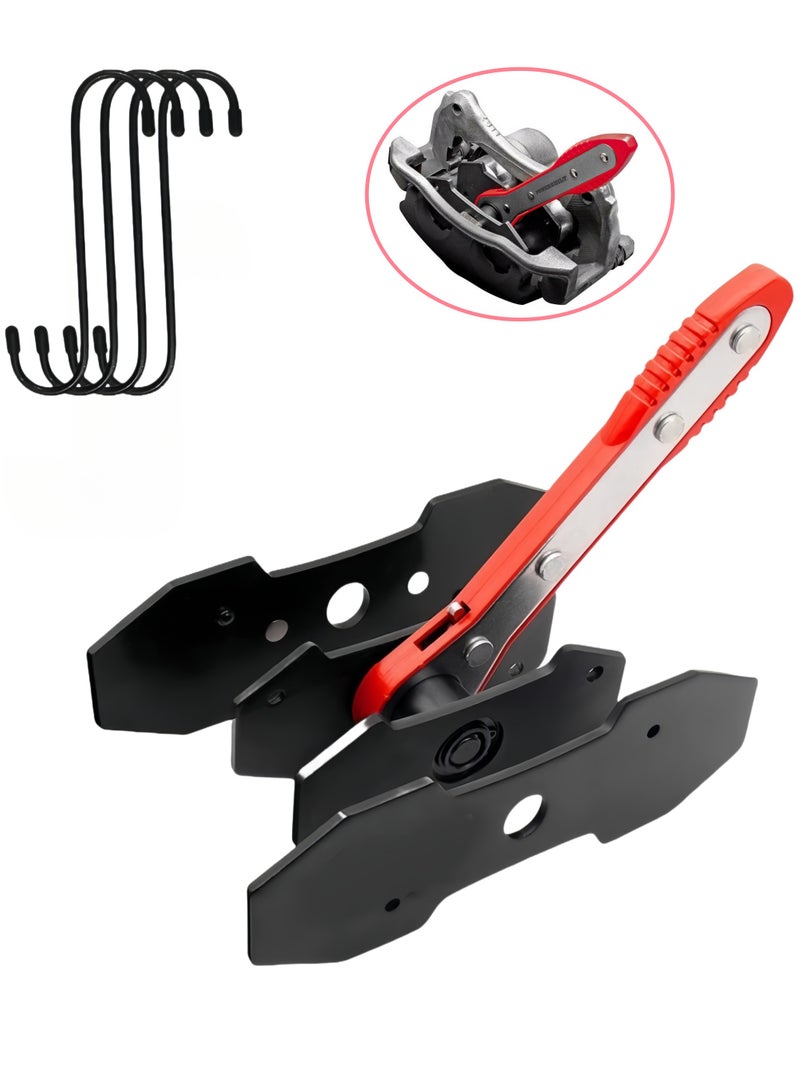 Generic Car Brake Caliper Press Tool, 360° Rotation Auto Swing Ratchet Expander Wrench Compressor Brake Pad Spreader for Single Twin Quad Sextuplet Piston Disc Brake Caliper, Universal Fit - Image 1